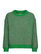 Terryll Knit Jumper Ls Tops Knitwear Jumpers Green Lollys Laundry