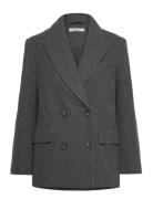 Tailored Jacket Ulljakke Jakke Grey Gina Tricot