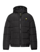 Quilted Puffer Coat Fôret Jakke Black Lyle & Scott