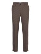 Como Reg Houndstooth Suit Pants Bottoms Trousers Casual Brown Les Deux