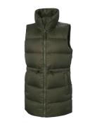 W Essence Down Vest Vests Padded Vests Khaki Green Helly Hansen