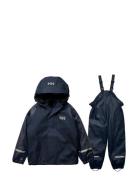 K Bergen Fleece Pu Rainset 2.0 Outerwear Rainwear Rainwear Sets Navy H...