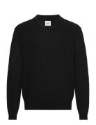 Rrruben Knit Regular Fit Tops Knitwear Round Necks Black Redefined Reb...