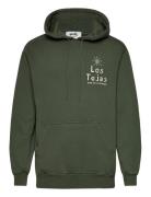 Los Tejas Hood Tops Sweat-shirts & Hoodies Hoodies Green Stan Ray