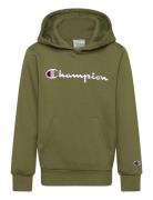 Hooded Sweatshirt Tops Sweat-shirts & Hoodies Hoodies Green Champion