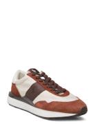 Train 89 Suede-Paneled Sneaker Lave Sneakers Brown Polo Ralph Lauren