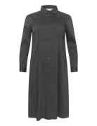 Kchenna Shirt Dress Knelang Kjole Grey Kaffe Curve