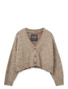 Mmzela Warm Knit Cardigan Tops Knitwear Cardigans Brown MOS MOSH