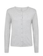 Sc-Dollie Tops Knitwear Cardigans Grey Soyaconcept