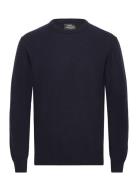 Eco Wool Karsten Knit Tops Knitwear Round Necks Navy Mads Nørgaard