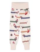 Bamboo Baby Pants Santa Dogs 65 74/80 Bottoms Sweatpants White Geggamo...