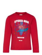 Tshirt Tops T-shirts Long-sleeved T-shirts Red Spider-man