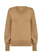 Sc-Dollie Tops Knitwear Jumpers Brown Soyaconcept