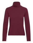 T-Shirts Long Sleeve Tops T-shirts & Tops Long-sleeved Burgundy Marc O...