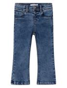 Nmfsalli Boot Fleece Jeans 6427-An O Bottoms Jeans Skinny Jeans Blue N...