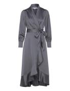 Iza Midi Dress Knelang Kjole Grey Love Lolita