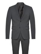 Plain Mens Suit - Normal Length Dress Grey Lindbergh