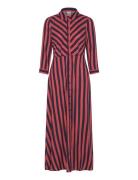 Yassavanna Long Shirt Dress S. Maxikjole Festkjole Red YAS