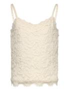 Strap Top Tops T-shirts Sleeveless Beige Rosemunde Kids