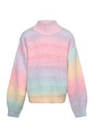 Sweater Rainbow Tops Knitwear Pullovers Multi/patterned Lindex