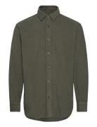 Classic Cord Malte Shirt Tops Shirts Casual Green Mads Nørgaard