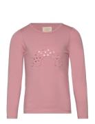 T-Shirt Ls Tops T-shirts Long-sleeved T-shirts Pink Creamie