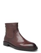 T43-5100 Semskede Boots Snøresko Brown TGA By Ahler