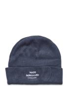 Isak Logo Ambas Beanie Accessories Headwear Beanies Blue Mads Nørgaard