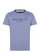 Heritage Classic Tee Tops T-shirts Short-sleeved Blue Hackett London