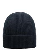 Slhmason Merino Wool Beanie Accessories Headwear Beanies Navy Selected...