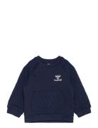 Hmlosvaldo Sweatshirt Tops Sweat-shirts & Hoodies Sweat-shirts Navy Hu...