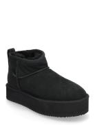 Rhbrisbane Shearling Plateau Boots Shoes Wintershoes Black Rosemunde