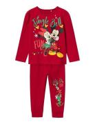 Nmfsisse Minnie Ls Nightset Wdi Pyjamas Sett Red Name It