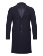 Coat Ullfrakk Frakk Navy United Colors Of Benetton