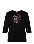 Wa-Sibille Tops T-shirts & Tops Long-sleeved Black Wasabiconcept