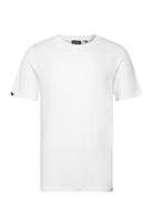 Crew Neck Slub Ss T-Shirt Tops T-shirts Short-sleeved White Superdry