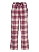 Check Flannel Night Pant Pyjamasbukser Pysjbukser Pink Missya