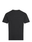 Hs Embossed Tee Tops T-shirts Short-sleeved Black Hackett London