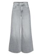 Vmannet Mr Wide Belt Jeans Li218 Bottoms Trousers Wide Leg Grey Vero M...