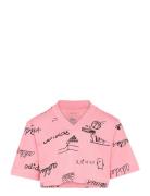 Jg Bluv Cr T Tops T-shirts Short-sleeved Pink Adidas Sportswear