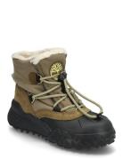 Moriah Range Mid Warm Lined Waterproof Snow Boot Olive Woven Shoes Win...