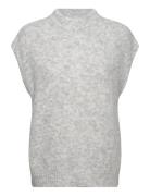 Patrisia Knit Vest Vests Knitted Vests Grey A-View