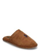 Microsuede-Klarence-Ds-Slp Slippers Tøfler Brown Polo Ralph Lauren