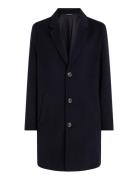 Dc Wool Mix Coat Ullfrakk Frakk Navy Tommy Hilfiger