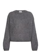 Jazzlyn Knit Tops Knitwear Jumpers Grey Noella