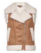 Camry Suedette Gillet Vests Padded Vests Beige French Connection