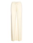 Soft Knit Straight Leg Pants Pyjamasbukser Pysjbukser Cream Organic Ba...