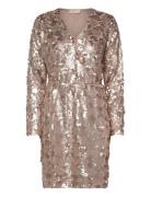 Fqsesa-Dress Kort Kjole Gold FREE/QUENT