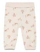 Pants - Aop Bottoms Leggings Beige Fixoni