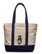 Canvas Small Polo Bear Tote Bags Totes Beige Polo Ralph Lauren